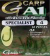 háčky Gamakatsu A1 G Carp Specialist Camougreen vel.4