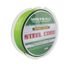 Pletená šňůra Mistrall s ocelovým jádrem Admunson Steel Core 0,12mm 15,65kg 5m